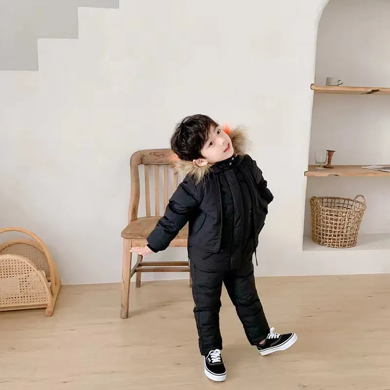 Cathy Hooded 2-Piece Snowsuit Set