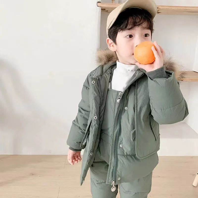 Cathy Hooded 2-Piece Snowsuit Set