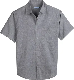 COEVALS CLUB Mens Linen Beach Summer Casual Button Down Shirt Short Sleeve Shirt