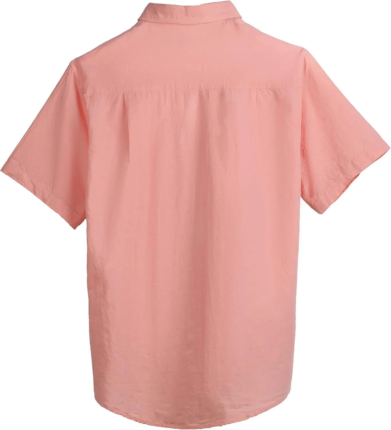 COEVALS CLUB Mens Linen Beach Summer Casual Button Down Shirt Short Sleeve Shirt