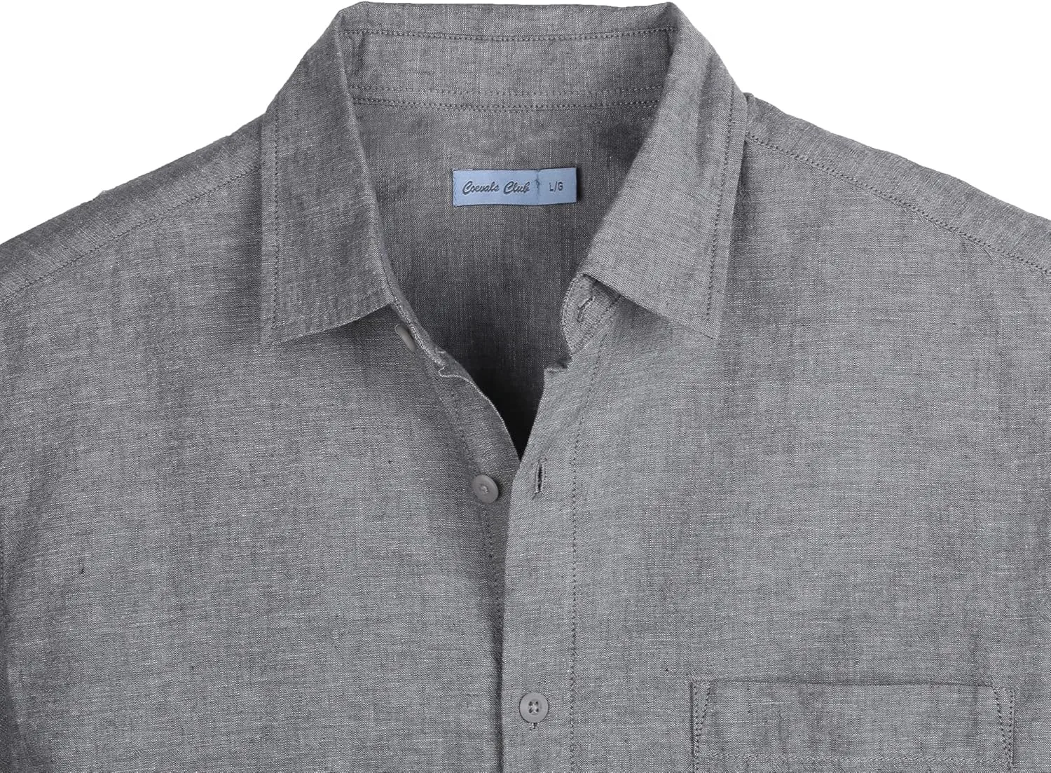 COEVALS CLUB Mens Linen Beach Summer Casual Button Down Shirt Short Sleeve Shirt
