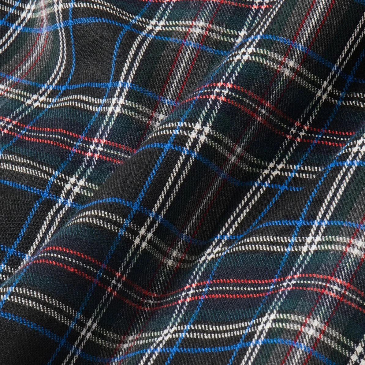 College Days Long Sleeve Plaid Shirt - Black
