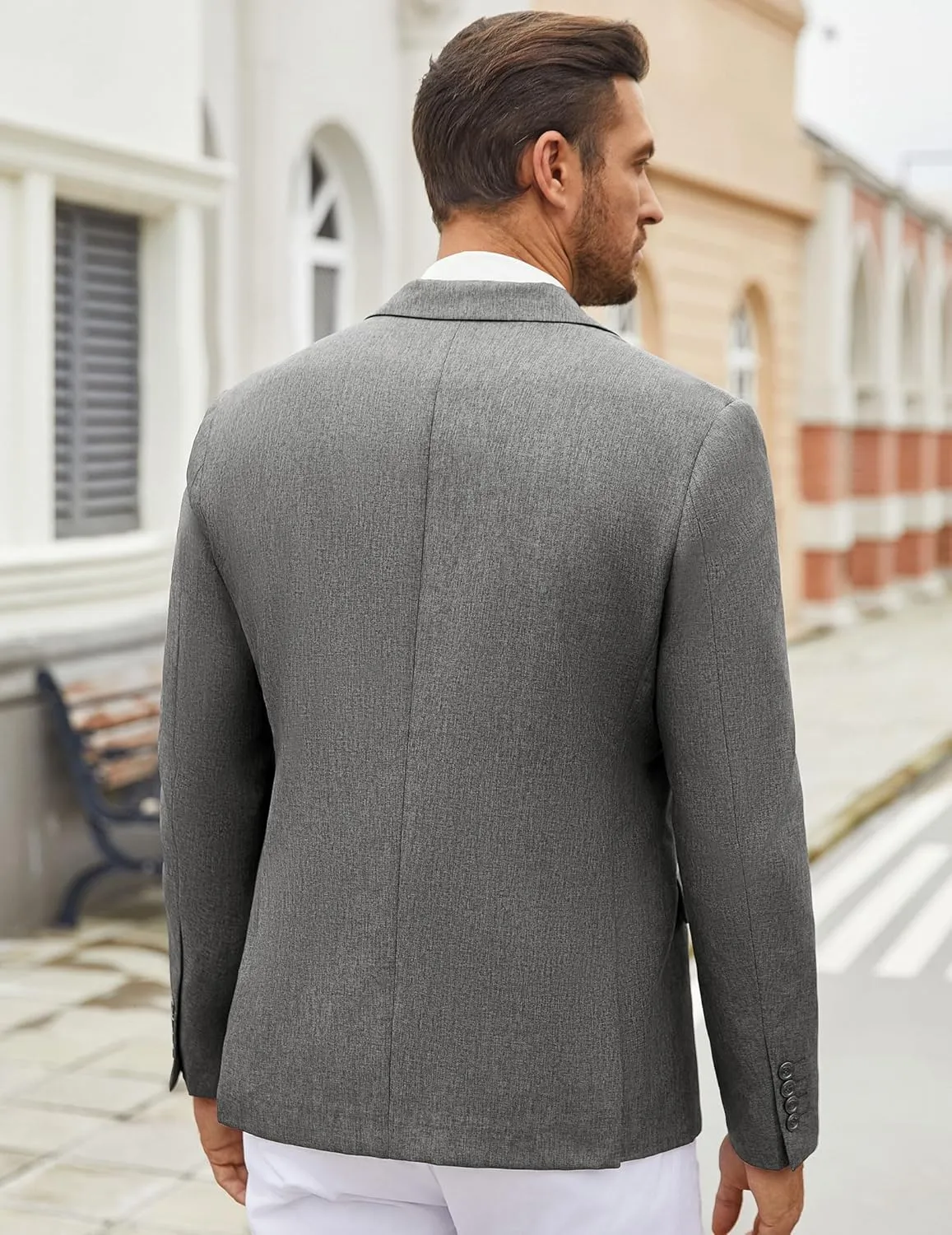 COOFANDY Men's Casual Blazer Lightweight Unlined Sport Coat Regular Fit Two Button Suit Jacket
