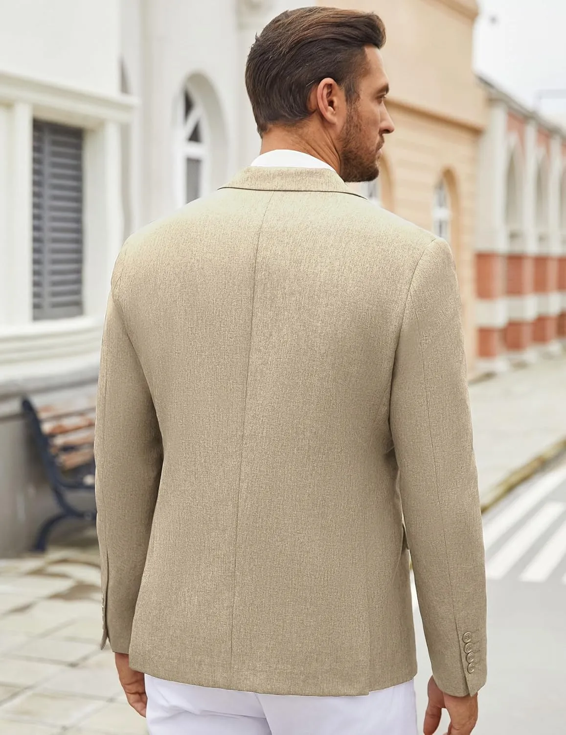 COOFANDY Men's Casual Blazer Lightweight Unlined Sport Coat Regular Fit Two Button Suit Jacket