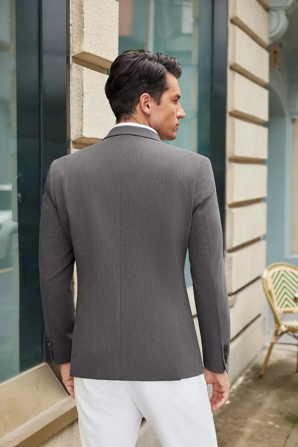 COOFANDY Mens Casual Blazer Slim Fit Suit Jacket Lightweight One Button Business Sport Coats