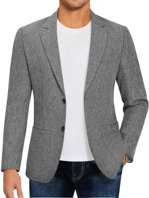 COOFANDY Mens Casual Blazer Sport Coat Lightweight Two Button Business Suit Jackets