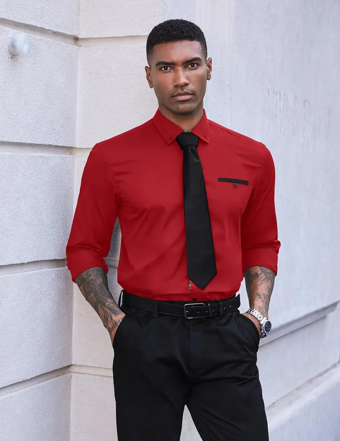 COOFANDY Mens Dress Shirt Long Sleeve Casual Button Down Paisley Shirts Party Wedding Dress Shirt