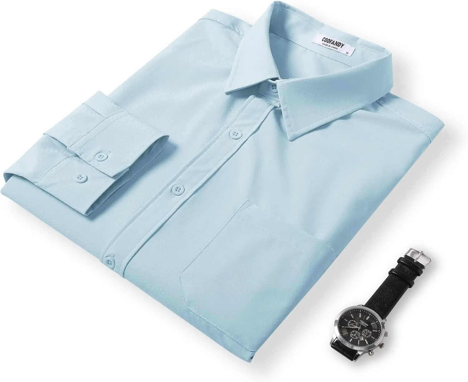 COOFANDY Mens Dress Shirts Long Sleeve Wrinkle Free Shirt Textured Business Casual Button Down Shirt