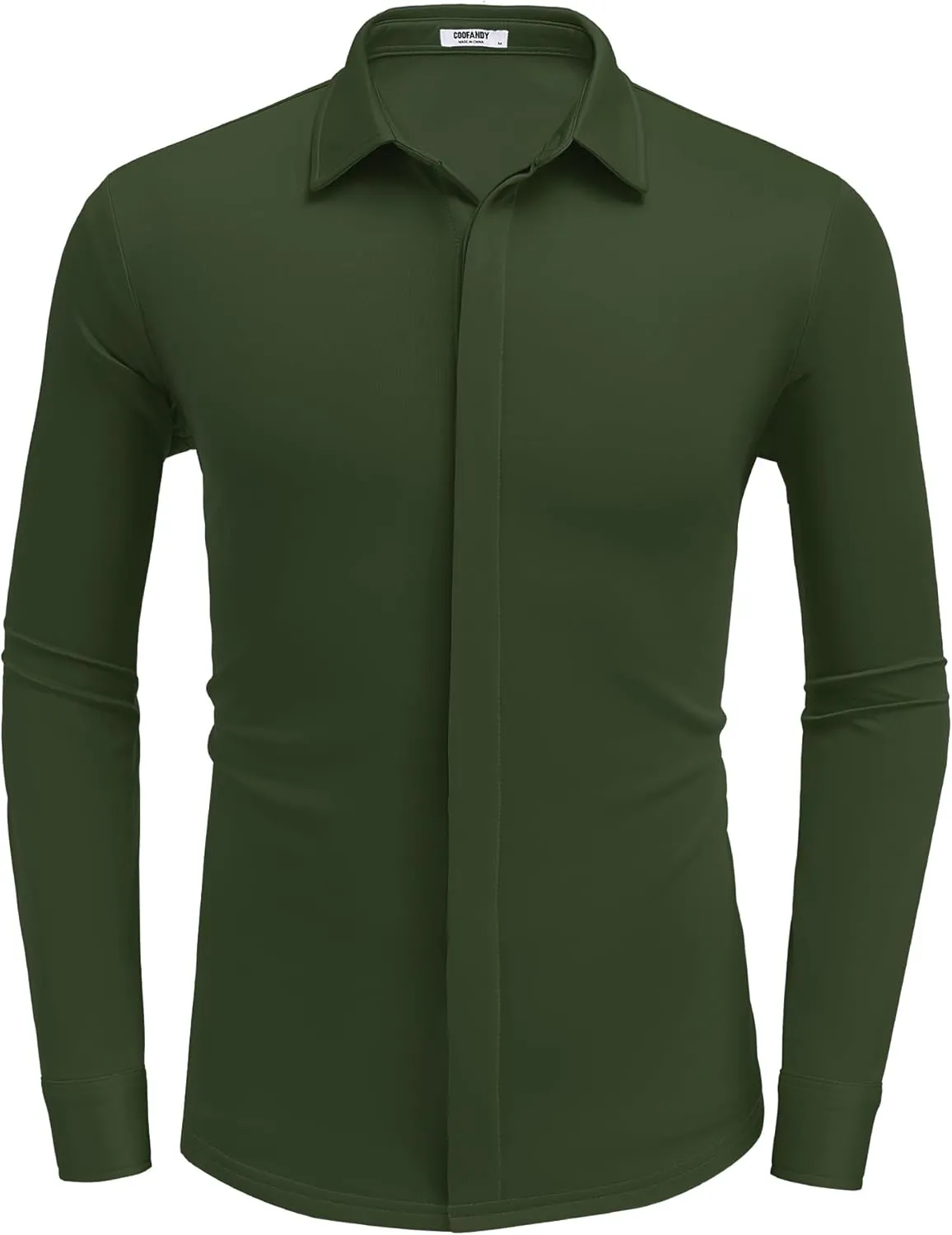 COOFANDY Mens Long Sleeve Wrinkle Free Shirts Casual Button Down Shirt Stretch Dress Shirt