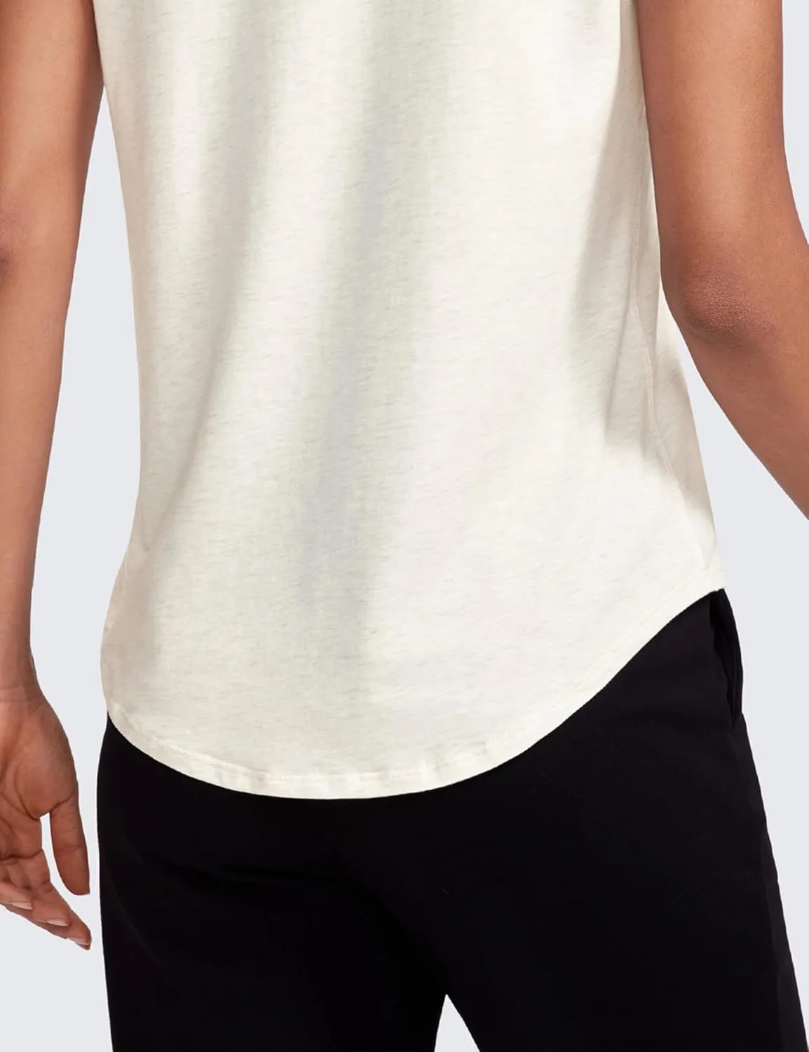 CRZ YOGA Pima Cotton Womens Short Sleeve Shirt Loose Yoga T-Shirt Casual Tops