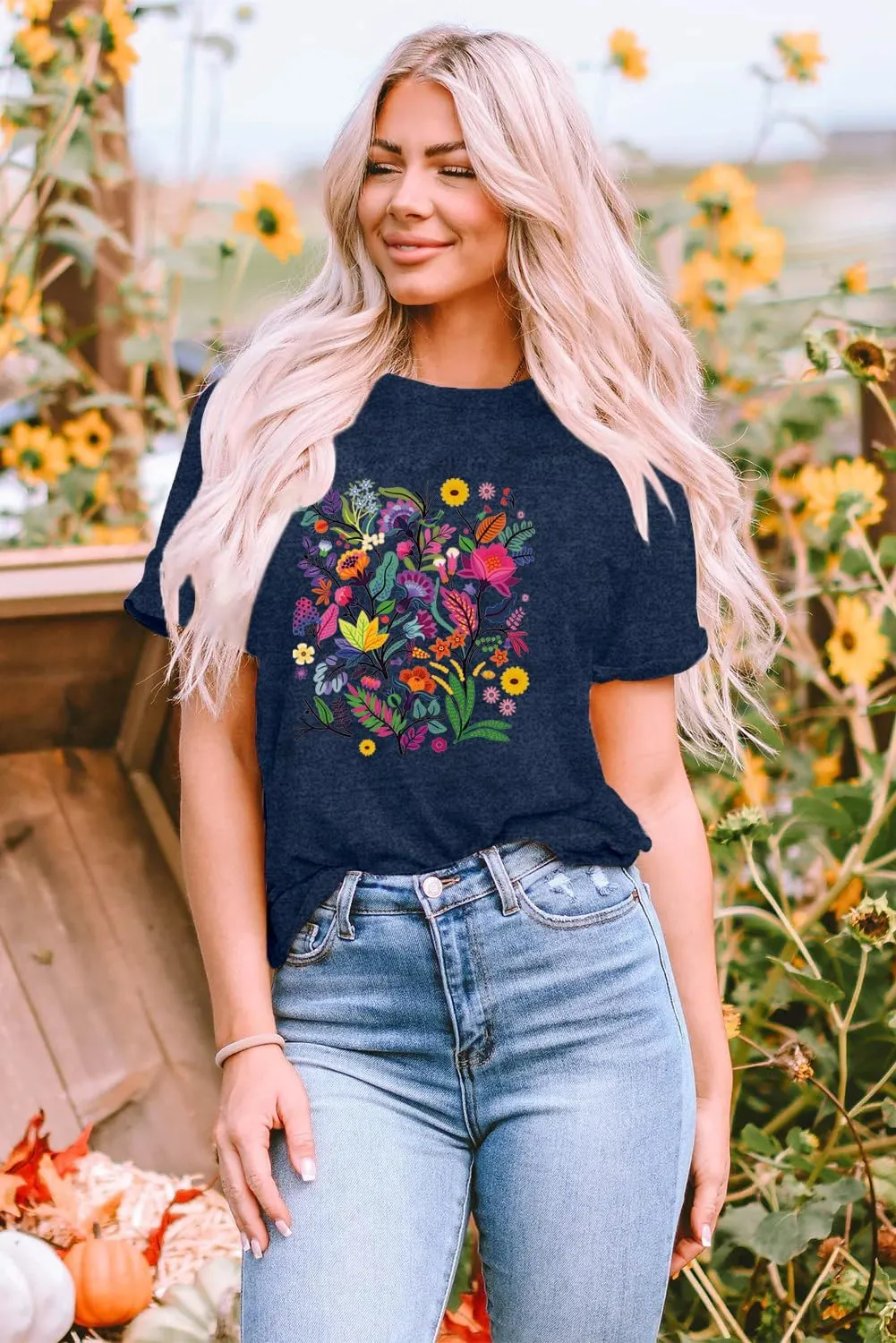 Dandelion Shirt for Women Casual Summer Short Sleeve Flower Tee Tops Inspirational Kindness T-Shirt