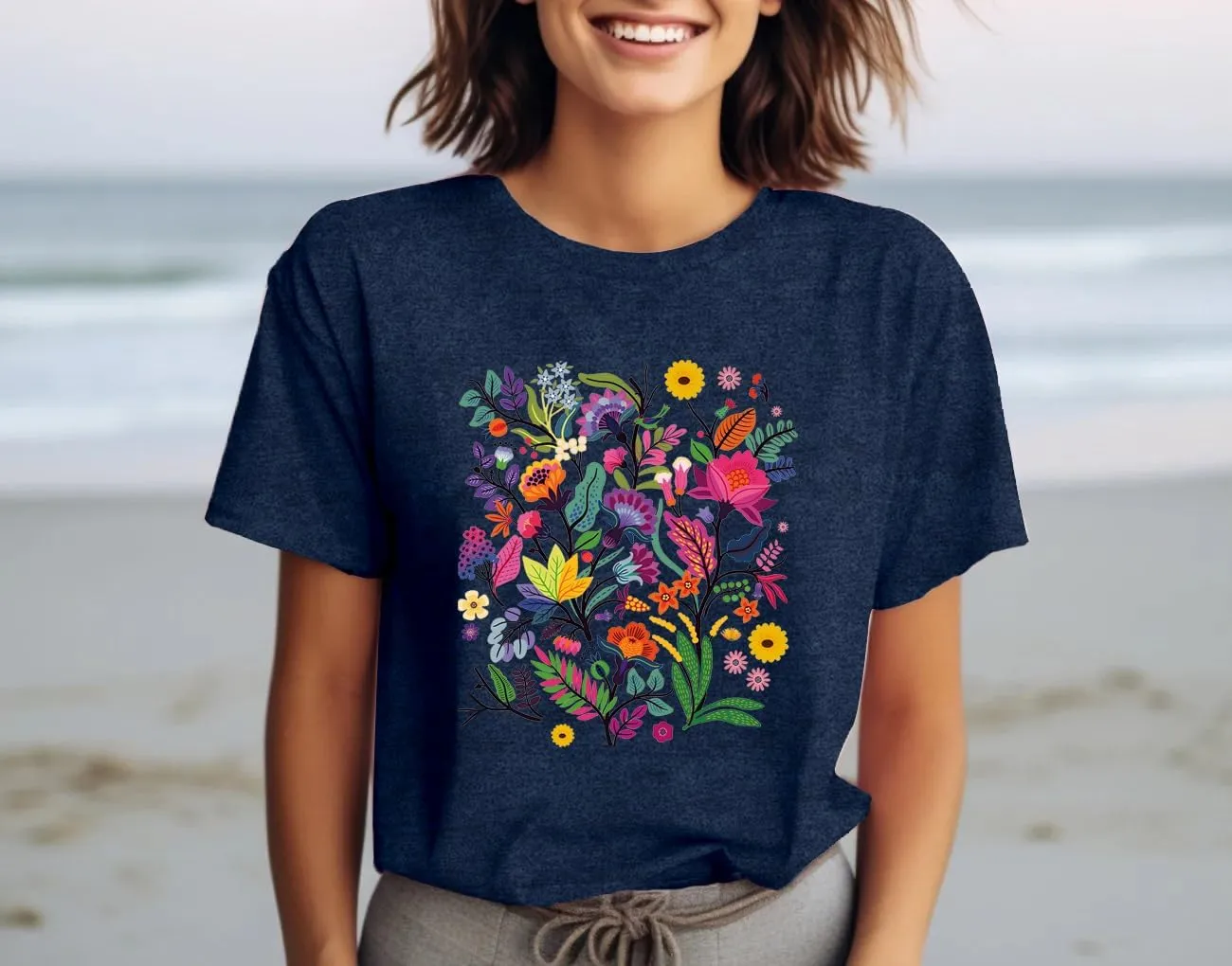 Dandelion Shirt for Women Casual Summer Short Sleeve Flower Tee Tops Inspirational Kindness T-Shirt