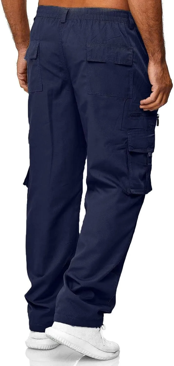 Dress Cargo Pants for Men Tactical Athletic Joggers Stretch Overalls Lightweight Outdoor Running Hiking Trousers