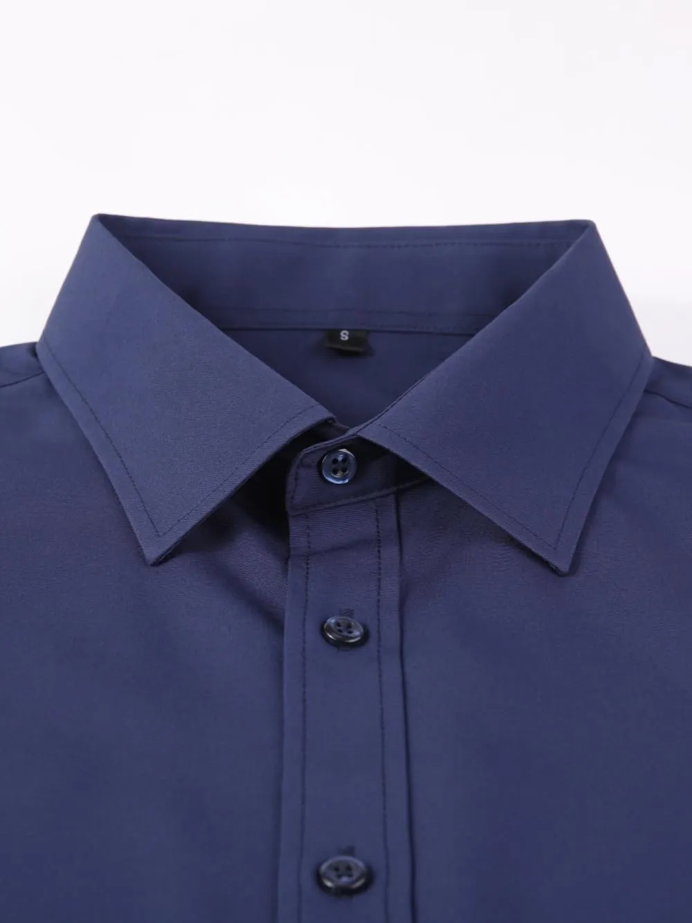 Dress Shirts for Men's Long Sleeve Button Down Shirt Slim Fit Business Formal Stretch Shirt