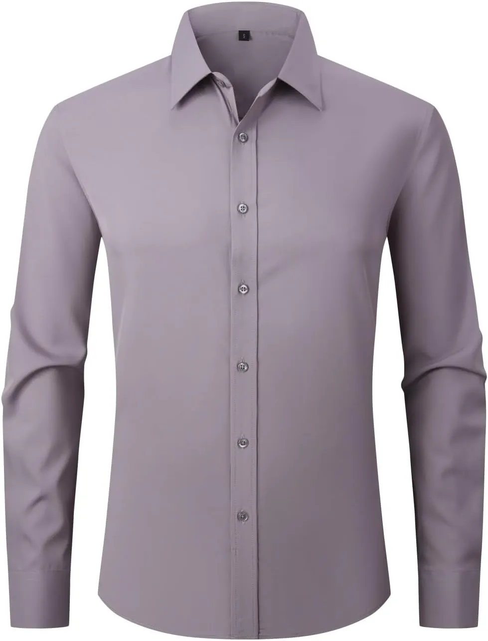 Dress Shirts for Men's Long Sleeve Button Down Shirt Slim Fit Business Formal Stretch Shirt