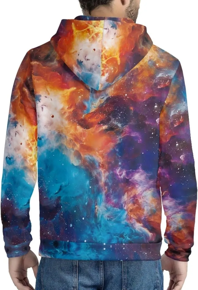 ENLACHIC Unisex Adult Novelty Graphic Hoodies 3D Animal Print Zip up Hoodie Pullover Sweatshirt Pockets