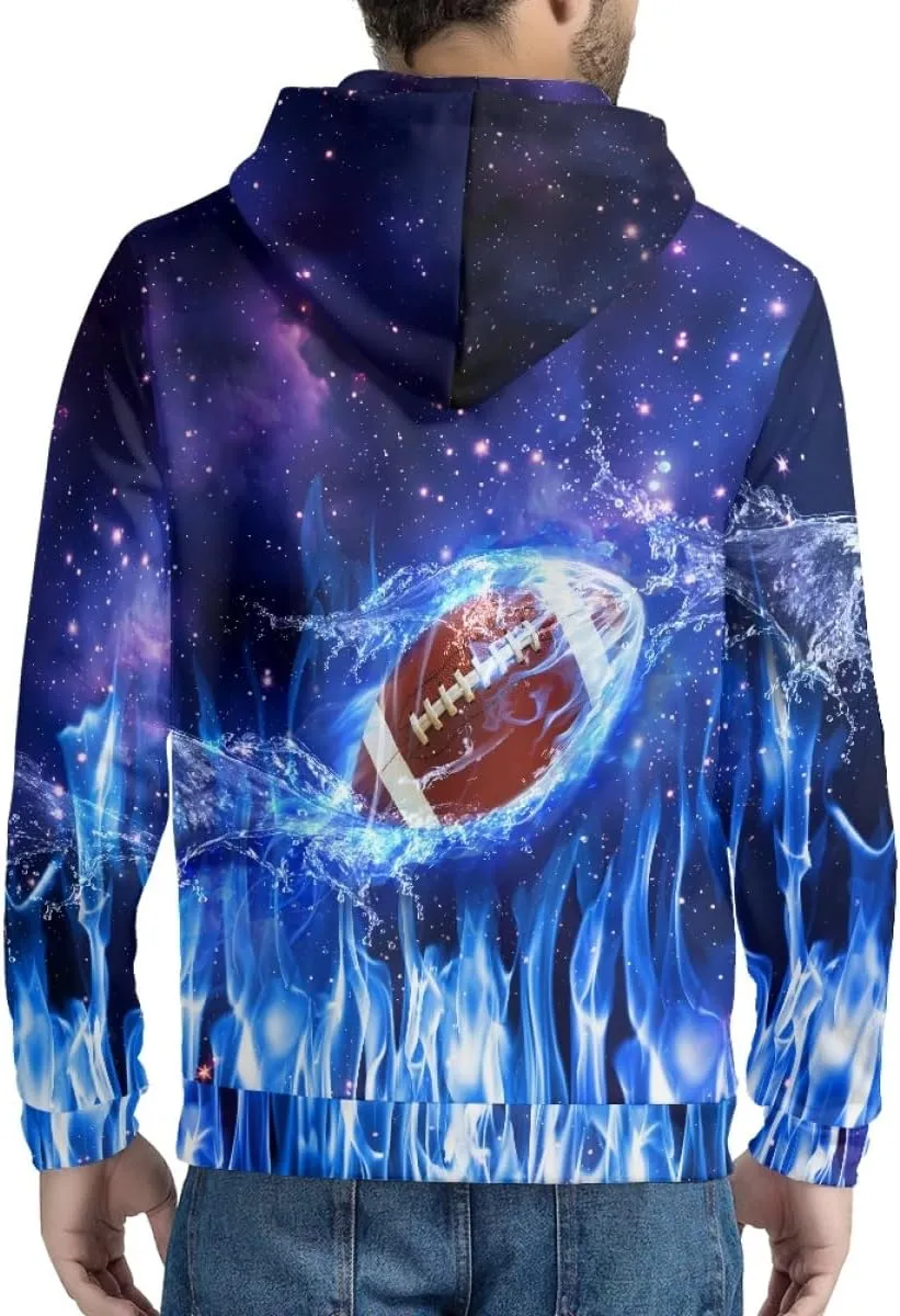 ENLACHIC Unisex Adult Novelty Graphic Hoodies 3D Animal Print Zip up Hoodie Pullover Sweatshirt Pockets