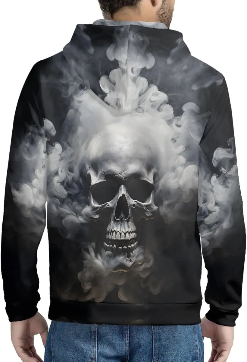 ENLACHIC Unisex Adult Novelty Graphic Hoodies 3D Animal Print Zip up Hoodie Pullover Sweatshirt Pockets