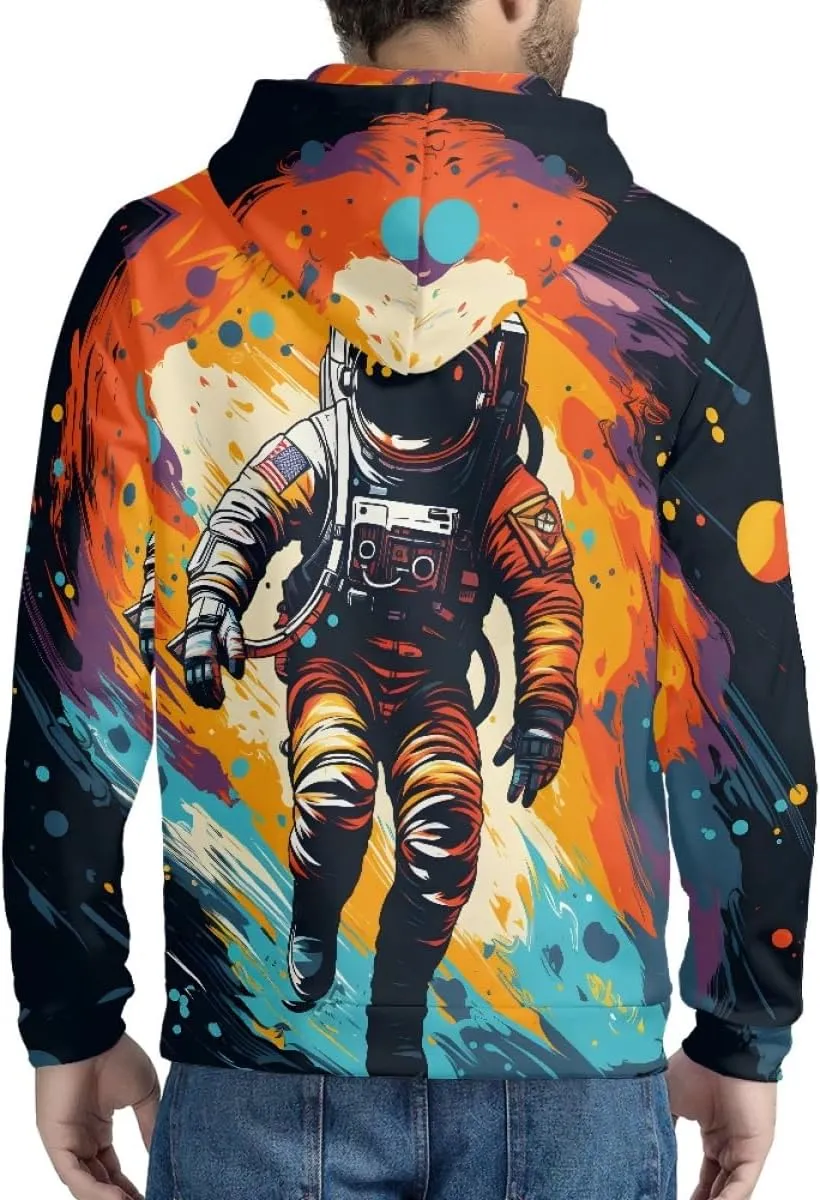 ENLACHIC Unisex Adult Novelty Graphic Hoodies 3D Animal Print Zip up Hoodie Pullover Sweatshirt Pockets