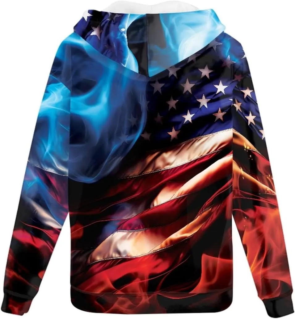 ENLACHIC Unisex Adult Novelty Graphic Hoodies 3D Animal Print Zip up Hoodie Pullover Sweatshirt Pockets