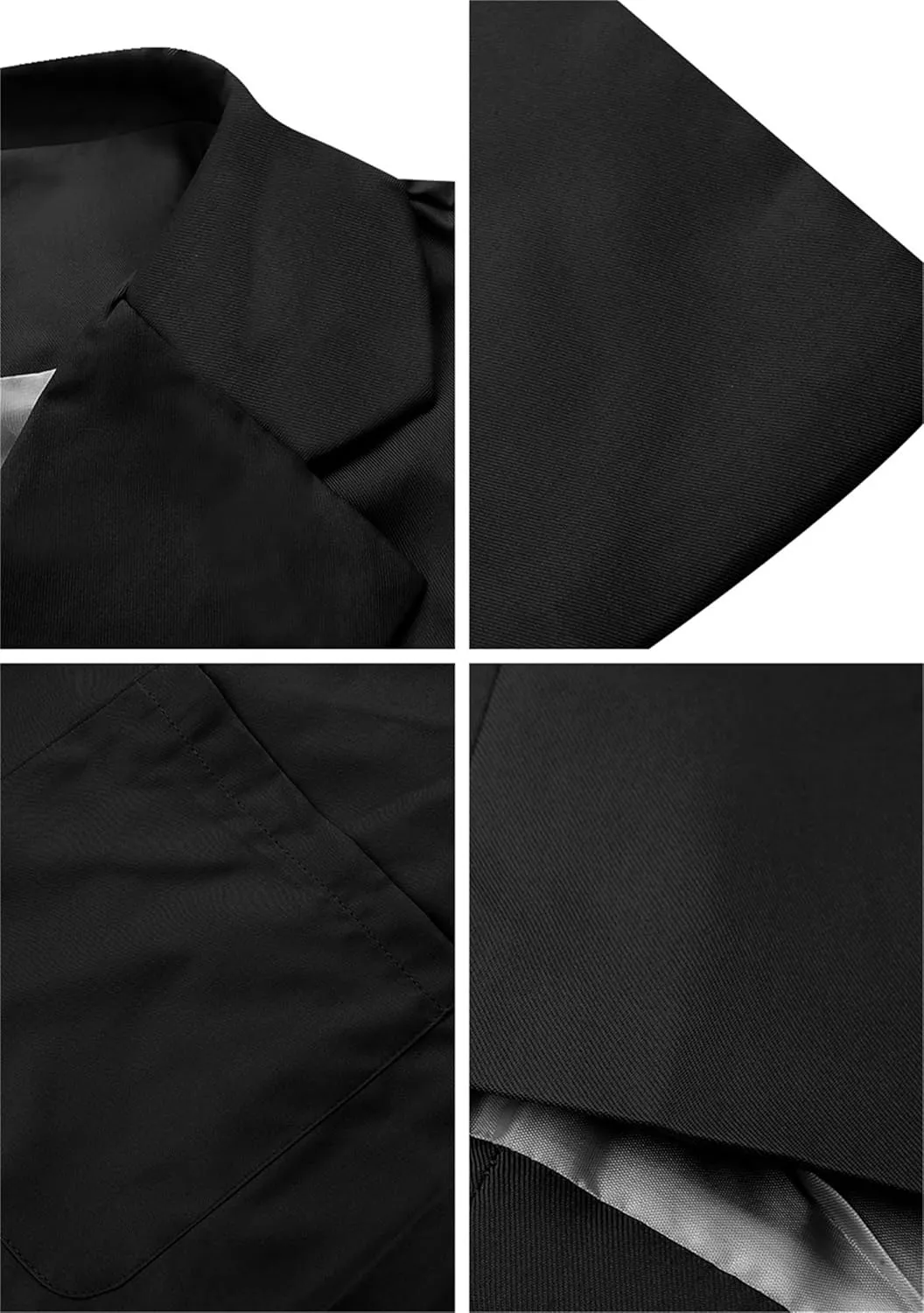 FLITAY Women's Casual Solid Color Jackets Lapel Collar Open Front Blazer Long Sleeve Work Office Outfit Blazer