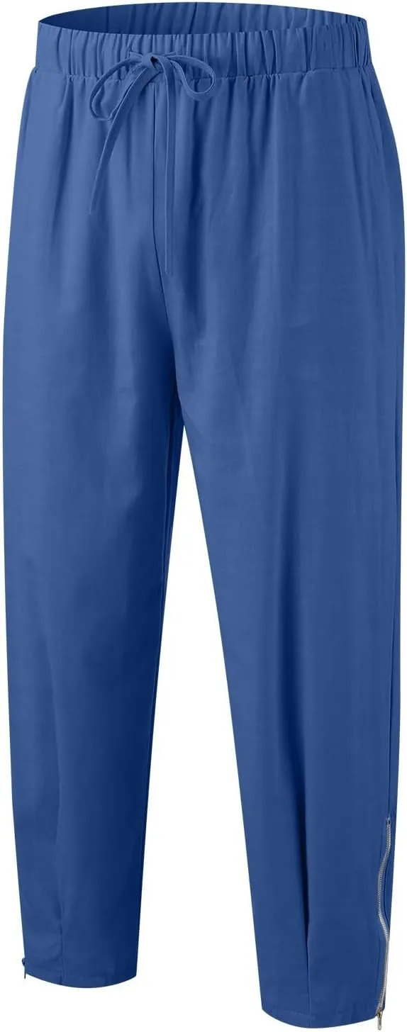GIERIDUC Mens Heavyweight Fleece Sweatpants Dress Pants for Muscular Legs Pajama Pants for Tall Guys Athletic Outfits for Men