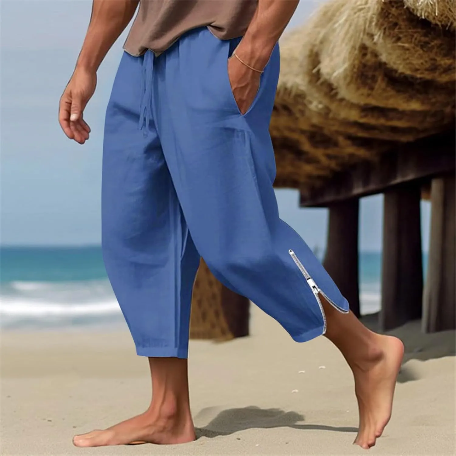 GIERIDUC Mens Heavyweight Fleece Sweatpants Dress Pants for Muscular Legs Pajama Pants for Tall Guys Athletic Outfits for Men