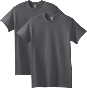 Gildan mens Heavy Cotton T-shirt, Style G5000, Multipack Shirt, Charcoal (2-pack), XX-Large US