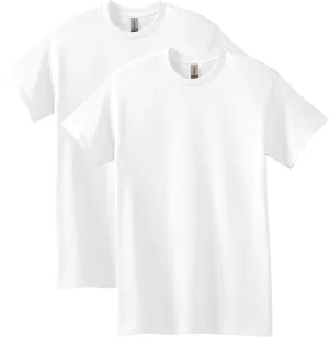 Gildan mens Heavy Cotton T-shirt, Style G5000, Multipack Shirt, White (2-pack), XX-Large US