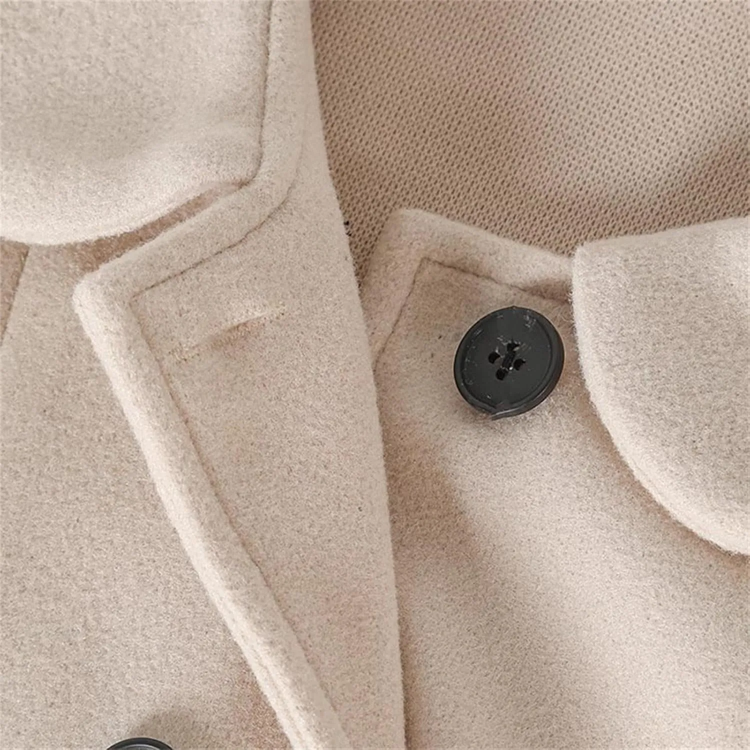 Girls Dress Coat Toddler Trench Coat Wool Blend Double Breasted Long Peacoat Kids Long Winter Coat Faux Fur Jacket