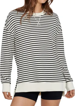 Glamaker Women's Long Sleeve Crewneck Sweatshirt Air Essentials Soft Loose Pullover Sweatshirts