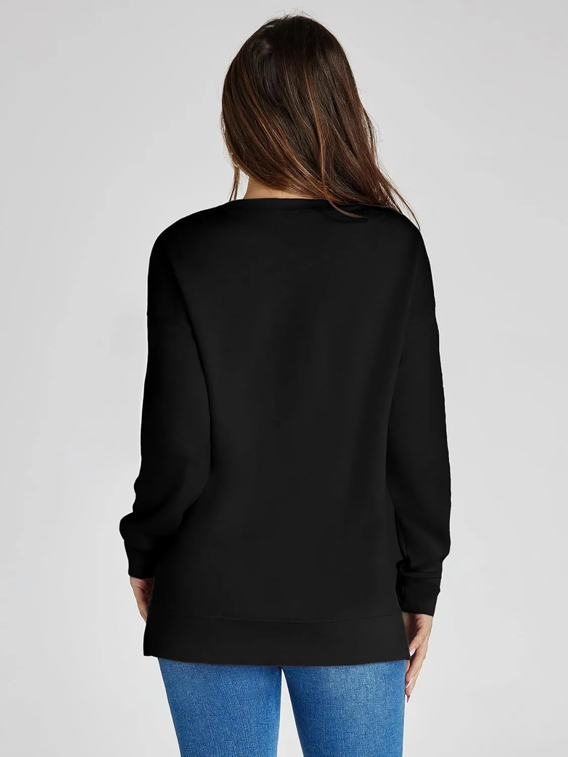Glamaker Women's Long Sleeve Crewneck Sweatshirt Air Essentials Soft Loose Pullover Sweatshirts