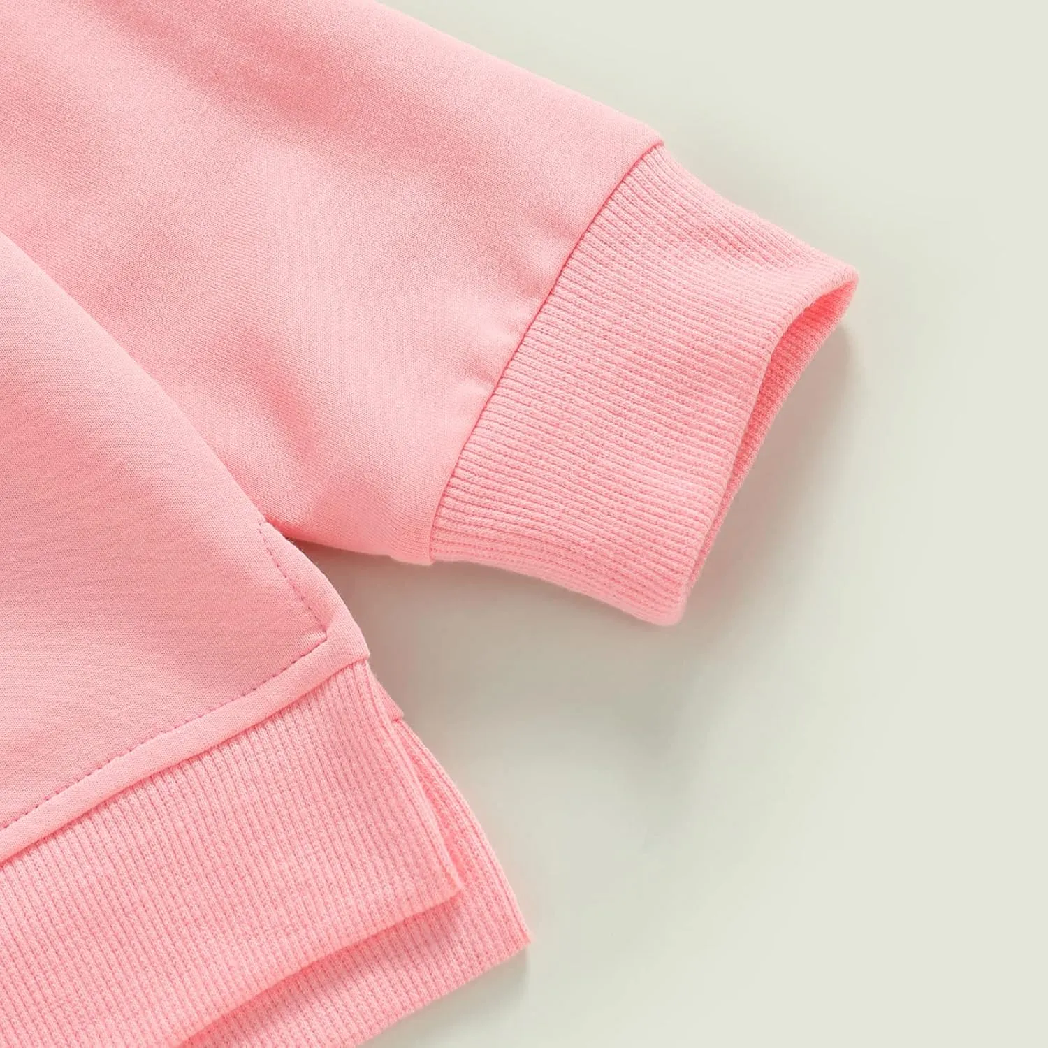 Gueuusu Toddler Kids Baby Boy Girl Crewneck Sweatshirt Cotton Long Sleeve Solid Color Pullover Top Casual Spring Fall Clothes