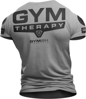 Gym Therapy Back Workout Motivational Lifting T-Shirt for Men Funny Gym Shirt
