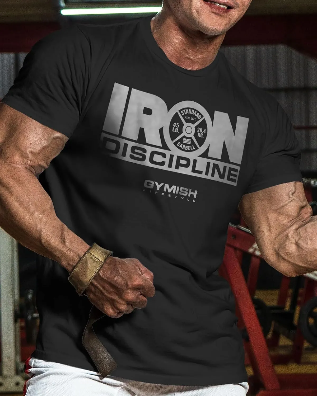 Gymish Lifestyle Iron Discipline Gym Workout Shirt for Men Motivational T-Shirt