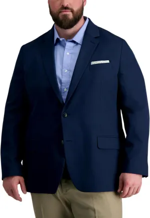 Haggar Men's The Active Series Classic Fit Gabardine Blazer (Regular and Big and Tall Sizes)
