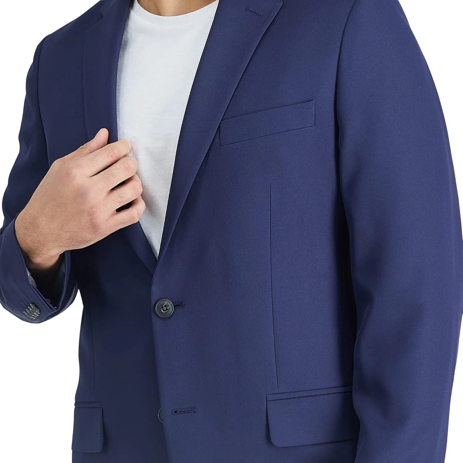 Haggar Men's The Active Series Classic Fit Gabardine Blazer (Regular and Big and Tall Sizes)