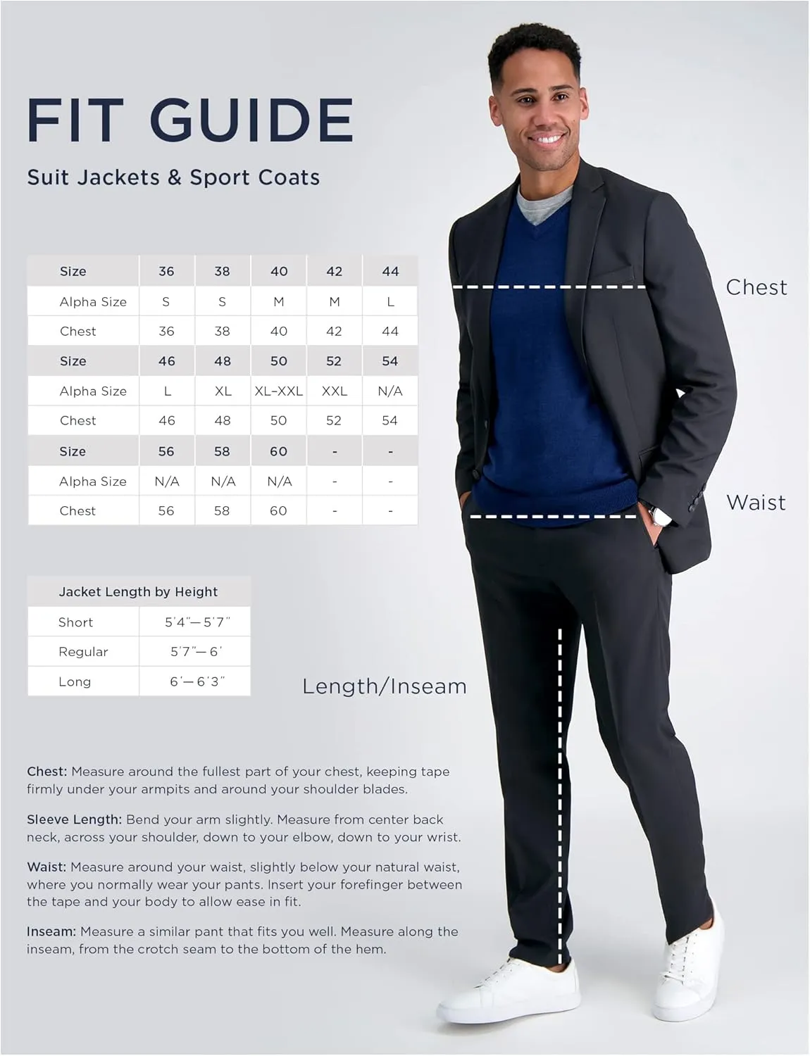 Haggar Men's The Active Series Classic Fit Gabardine Blazer (Regular and Big and Tall Sizes)