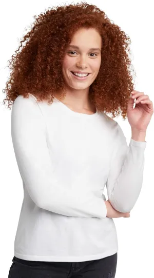 Hanes Original Women's Long Sleeve T-Shirt, 100% Cotton Lightweight Tee Shirt for Women
