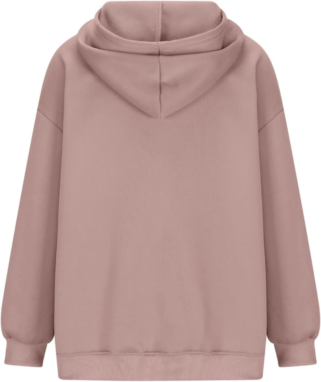 HGps8w Women's Oversized Hoodie Sweatshirts, Basic Solid Long Sleeve Pullover Outerwear Shirts Casual Loose Hooded Top