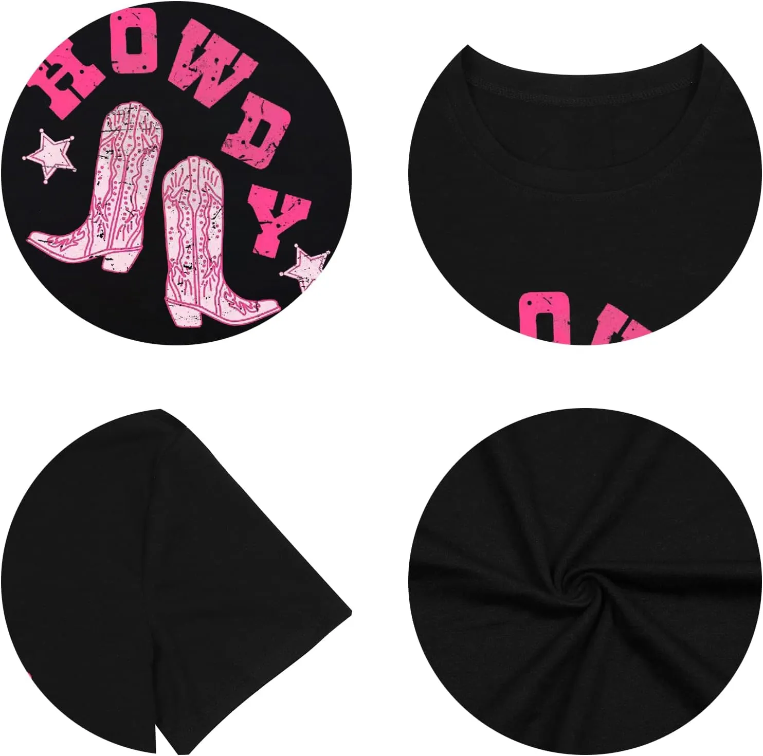 Howdy Shirt for Women Vintage Rodeo Cowgirl Graphic T-Shirt Western Country Concert Tee Tops