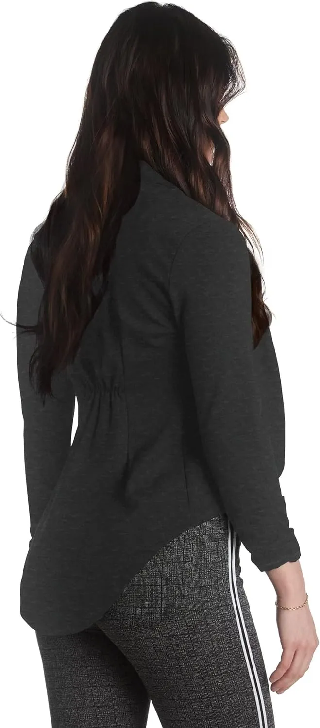 Hybrid & Company Womens Casual Work High Low Blazer Jacket - JK45590