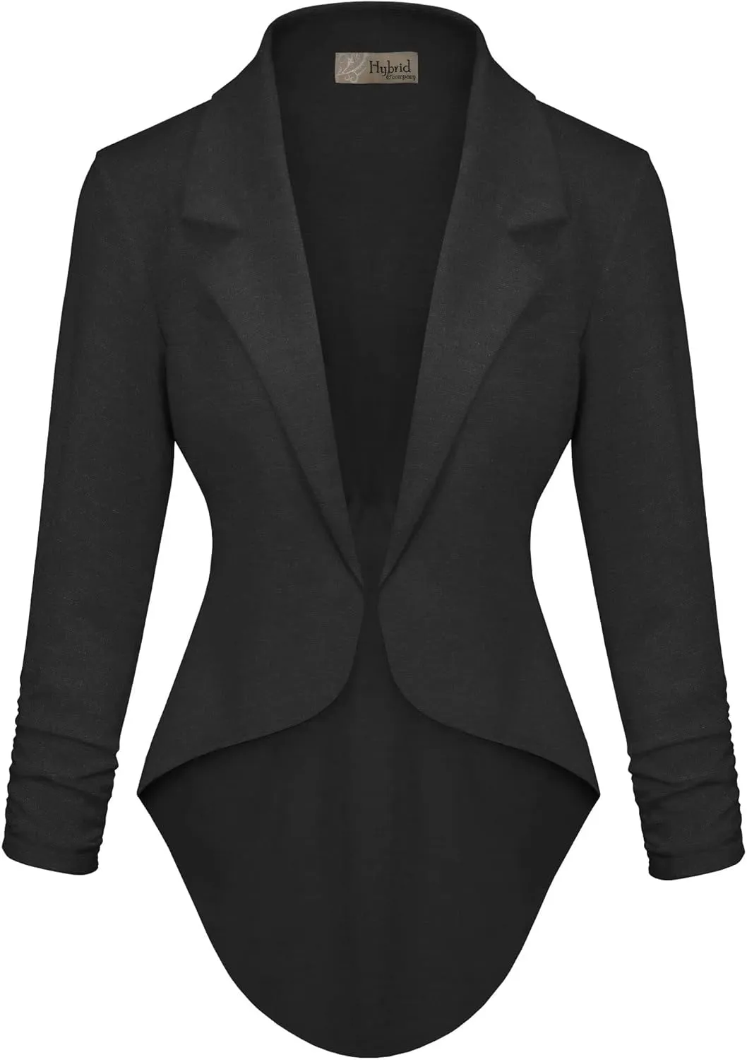 Hybrid & Company Womens Casual Work High Low Blazer Jacket - JK45590
