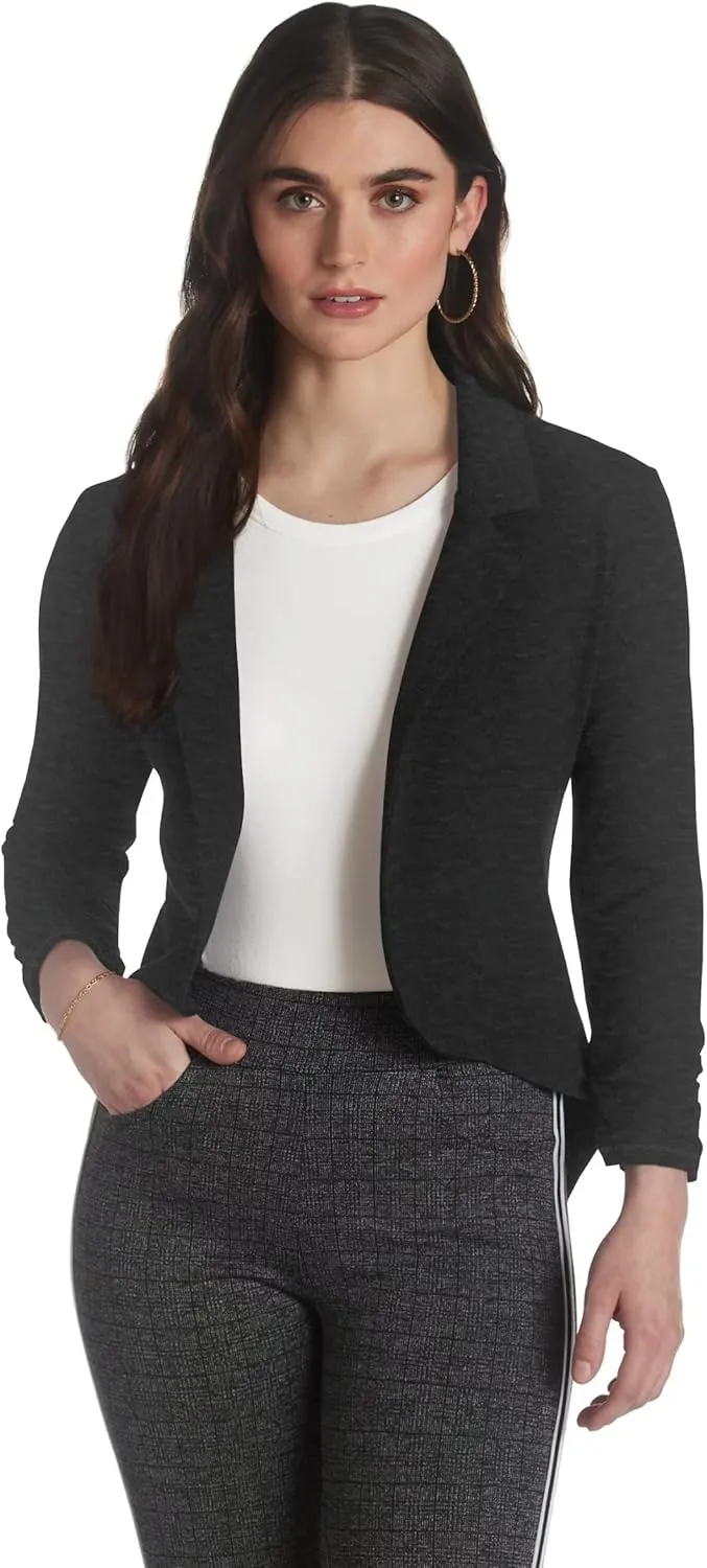 Hybrid & Company Womens Casual Work High Low Blazer Jacket - JK45590