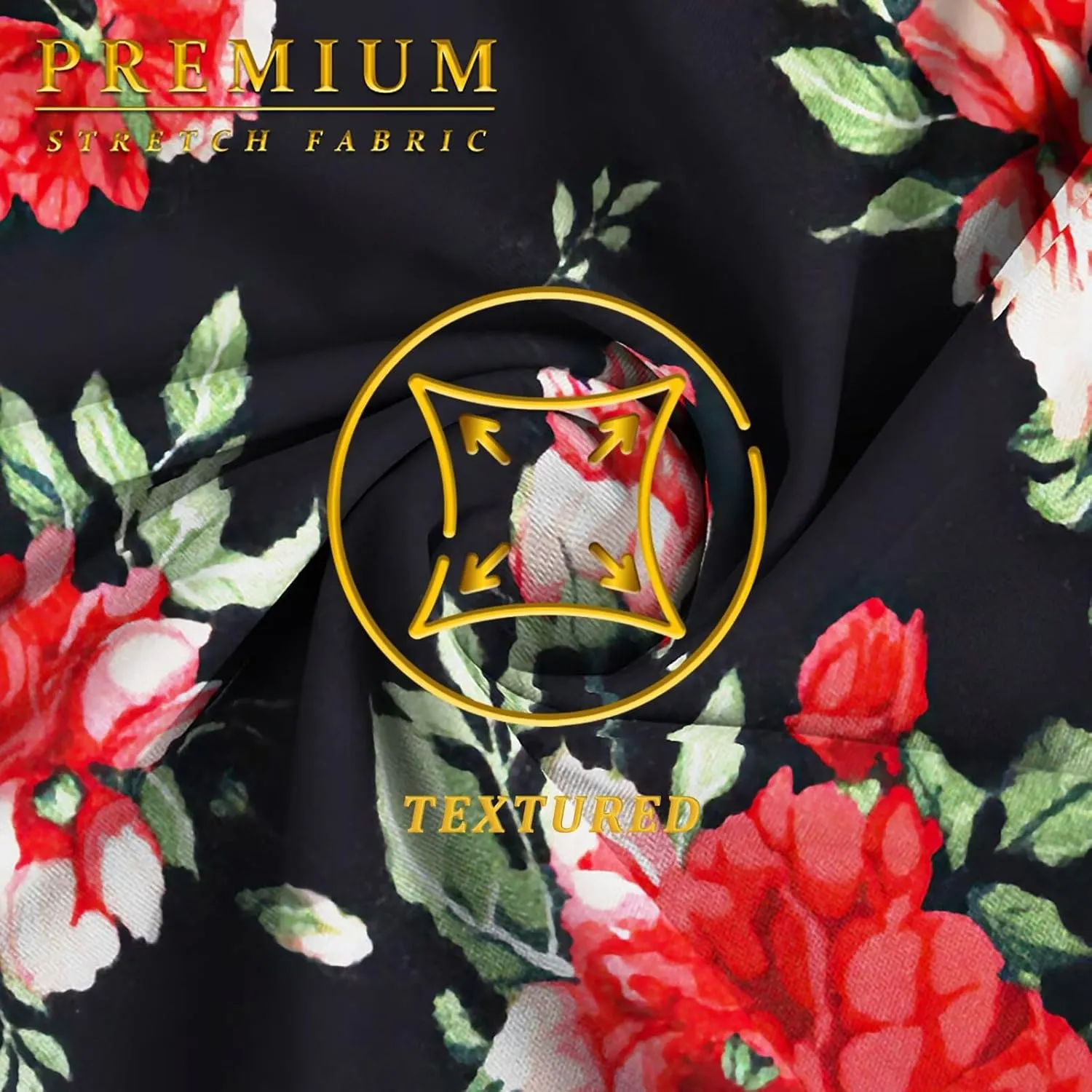 Hybrid & Company Women's Casual Work Office Blazer Jacket Open Front Shawl with 3/4 Scrunch Sleeves