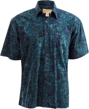 Indo Sapphire Tropical Cotton Shirt