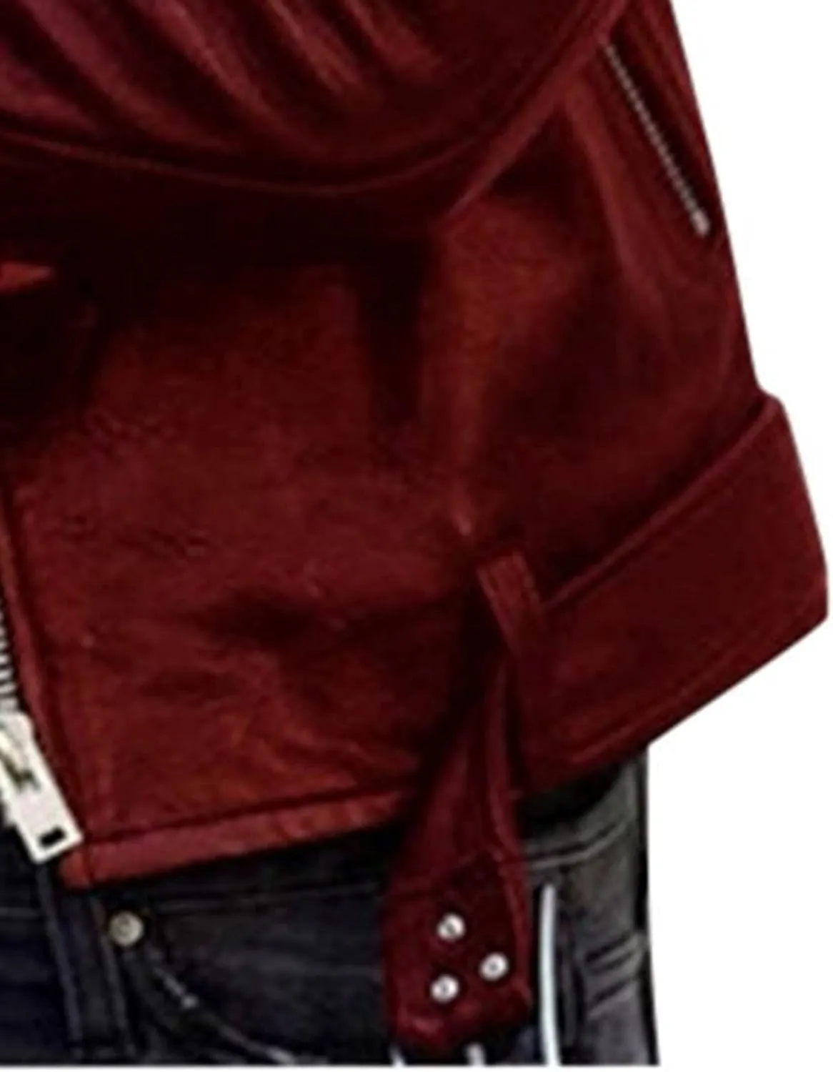 Jacket for Women's Faux Leather Cool Cropped Coat Fashion Fall Long Sleeve Zipper Slim Fitted Short Coat Jacket