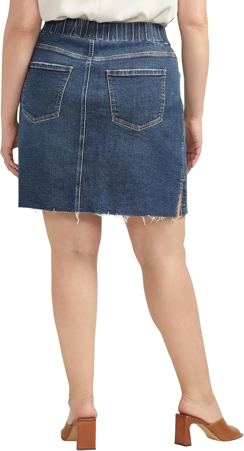 JAG Women's Plus Size On-The-go Mid Rise Skort-Legacy