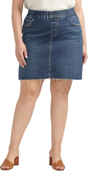 JAG Women's Plus Size On-The-go Mid Rise Skort-Legacy