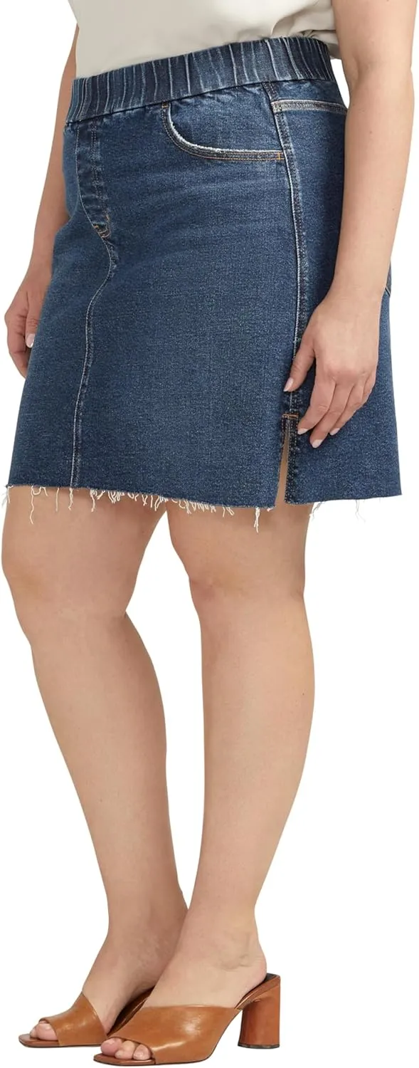 JAG Women's Plus Size On-The-go Mid Rise Skort-Legacy